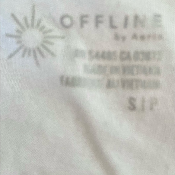 Aerie Offline White Open Back Crop Top Size S - Picture 5 of 5